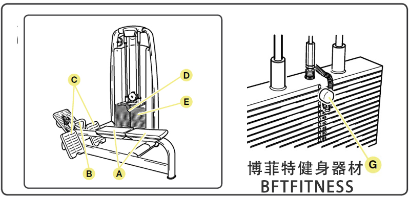 坐姿劃船訓(xùn)練器